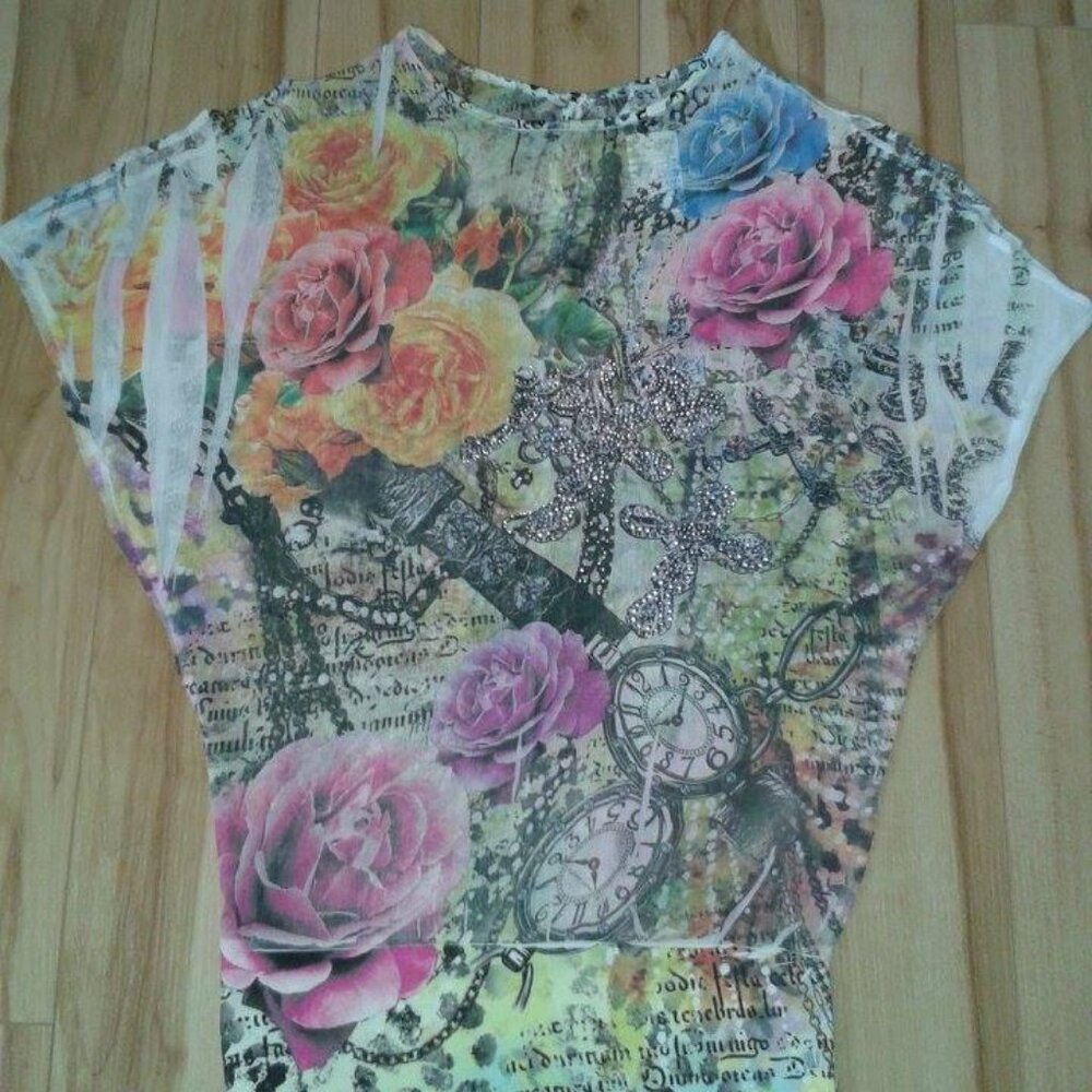 Sequined tunic-dress